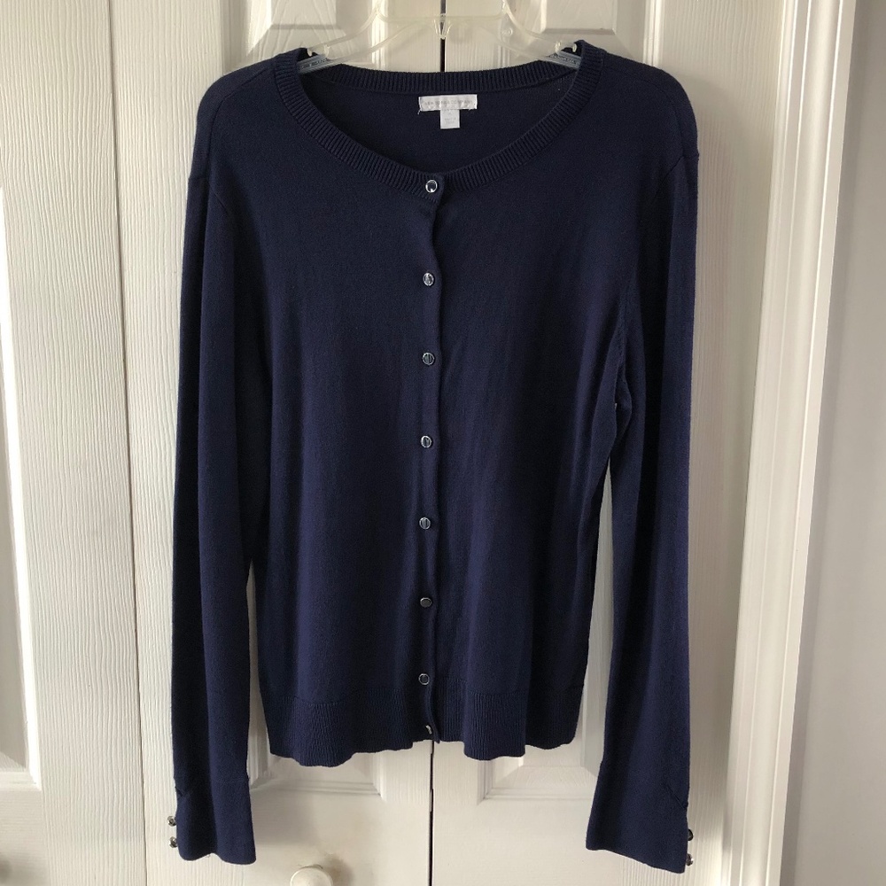 New York Co, Womens' Navy Cardigan, XL